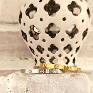 NEW Bangle Bracelet With Crystals